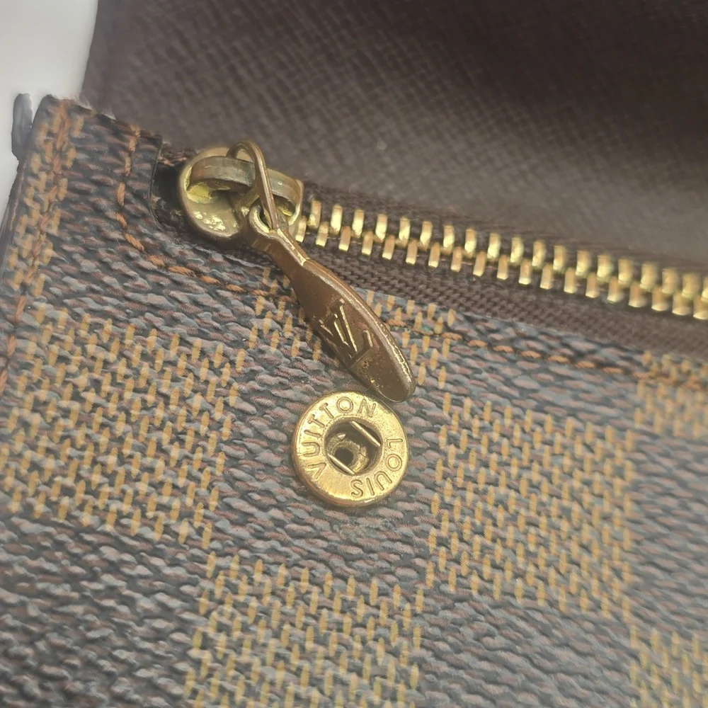 Louis Vuitton Damier Brown Porte Feuille Accordion Long Wallet (VERY GOOD)COA✨️ - Picture 9 of 15